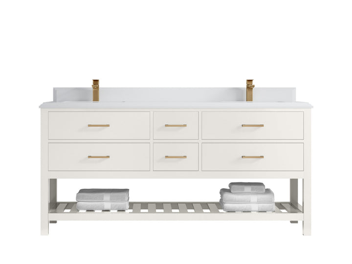Parker 72 in. W x 22 in. D Double Sink Bathroom Vanity - photo 49