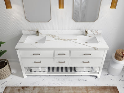 Parker 72 in. W x 22 in. D Double Sink Bathroom Vanity - Willow Bath and Vanity