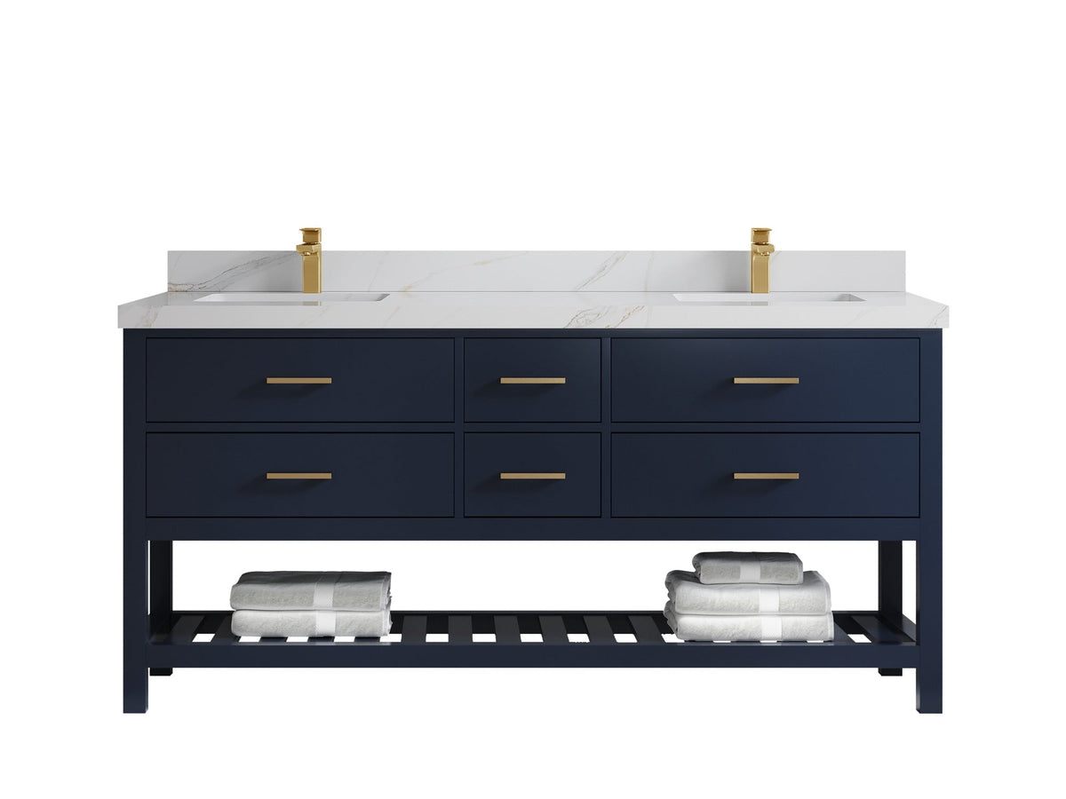 Parker 72 in. W x 22 in. D Double Sink Bathroom Vanity - Willow Bath and Vanity