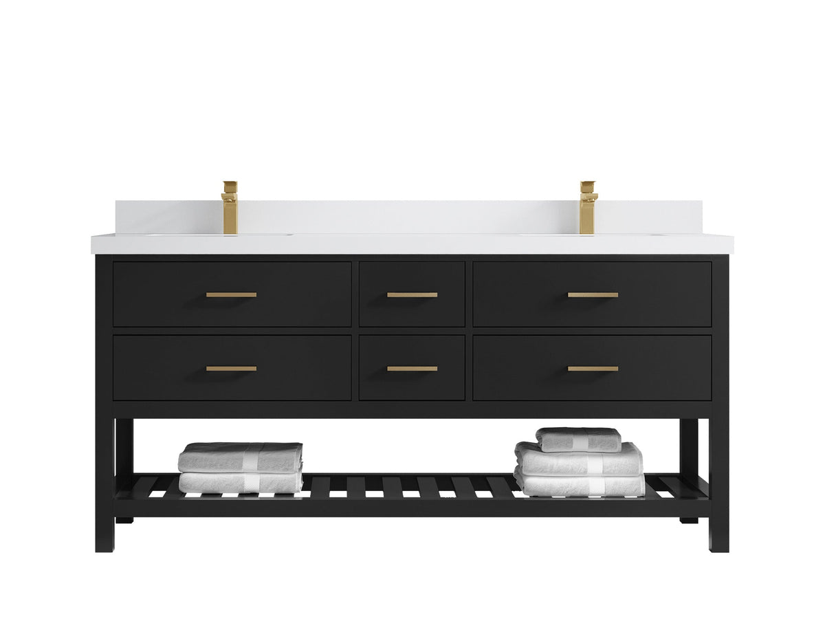 Parker 72 in. W x 22 in. D Double Sink Bathroom Vanity - Willow Bath and Vanity