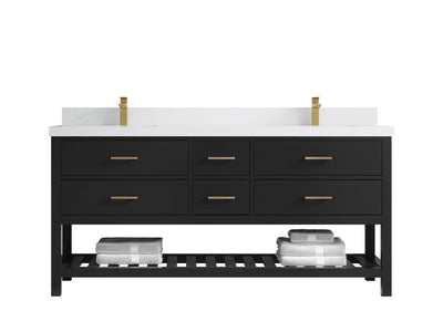 Parker 72 in. W x 22 in. D Double Sink Bathroom Vanity - Willow Bath and Vanity