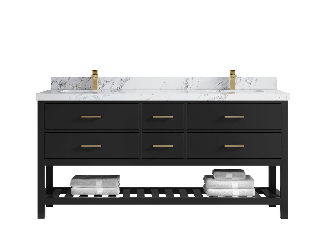Parker 72 in. W x 22 in. D Double Sink Bathroom Vanity - Willow Bath and Vanity