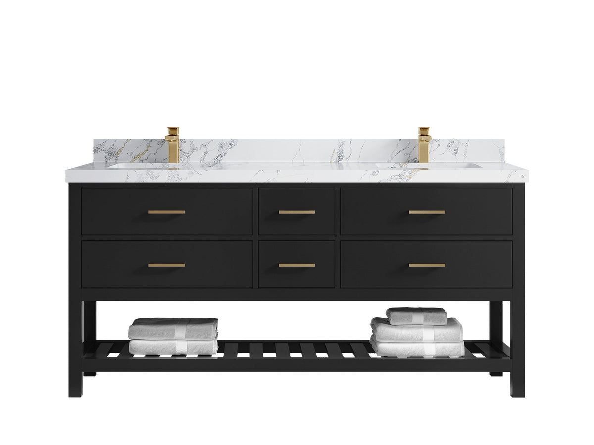 Parker 72 in. W x 22 in. D Double Sink Bathroom Vanity - Willow Bath and Vanity