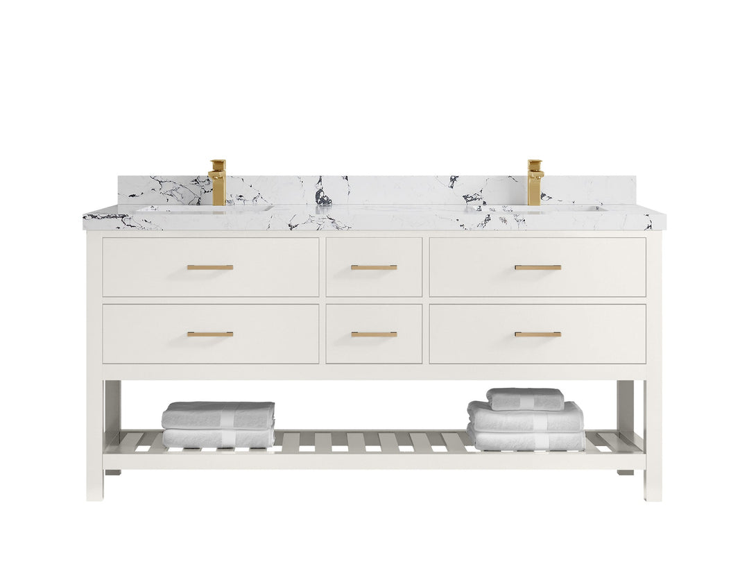 Parker 72 in. W x 22 in. D Double Sink Bathroom Vanity - Willow Bath and Vanity