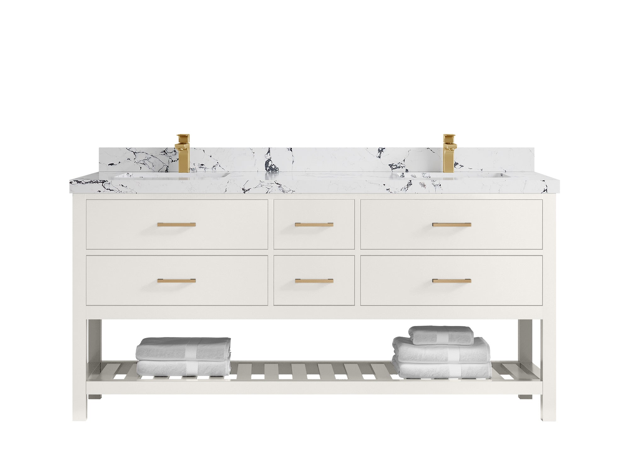 Parker 72 in. W x 22 in. D Double Sink Bathroom Vanity - Willow Bath and Vanity