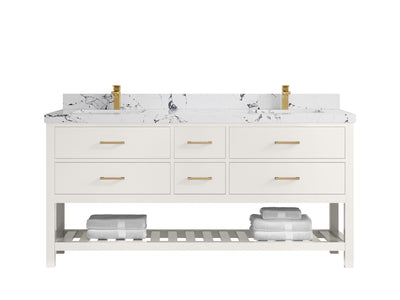 Parker 72 in. W x 22 in. D Double Sink Bathroom Vanity - Willow Bath and Vanity
