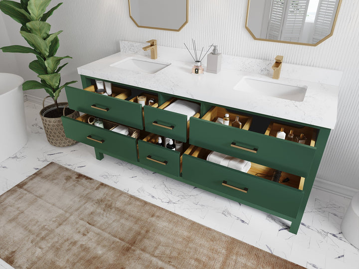Parker 72 in. W x 22 in. D Double Sink Bathroom Vanity - photo 3