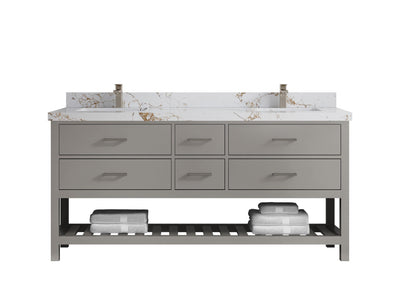 Parker 72 in. W x 22 in. D Double Sink Bathroom Vanity - Willow Bath and Vanity
