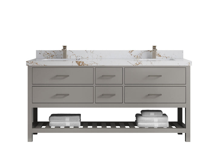 Parker 72 in. W x 22 in. D Double Sink Bathroom Vanity - photo 32
