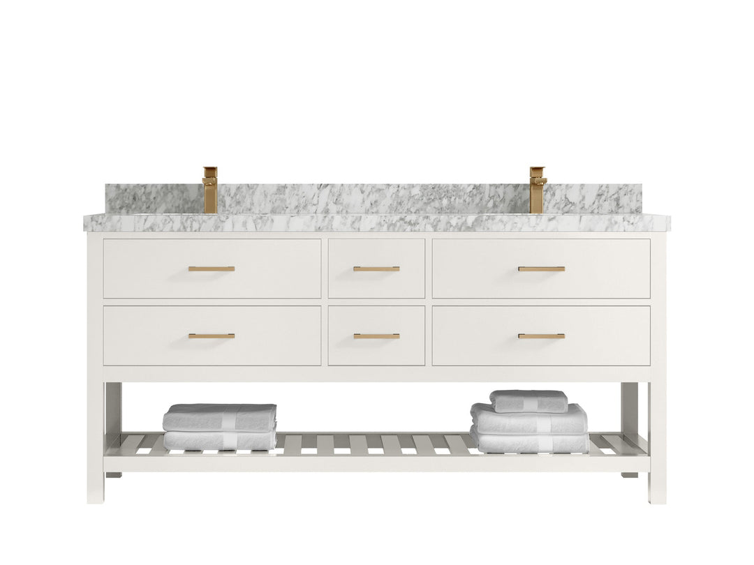 Parker 72 in. W x 22 in. D Double Sink Bathroom Vanity - Willow Bath and Vanity