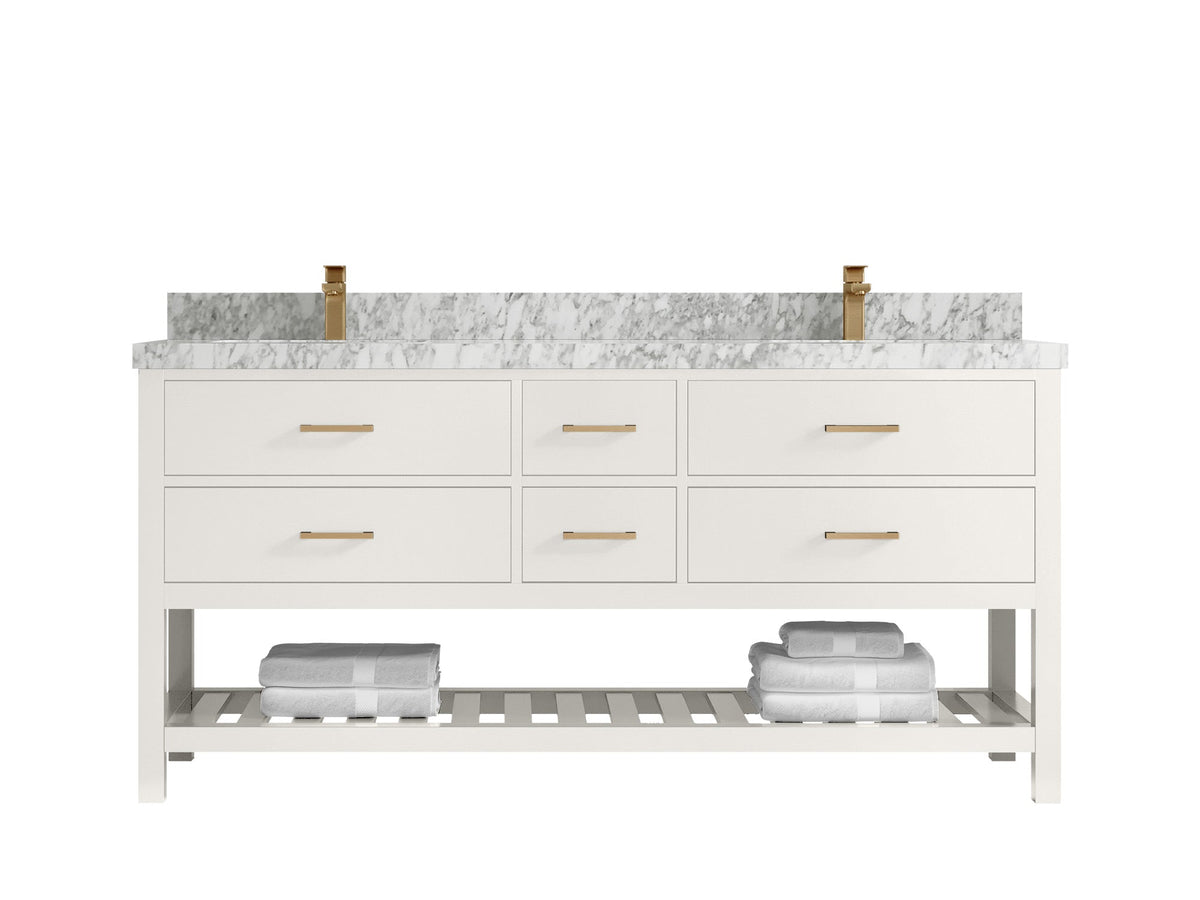 Parker 72 in. W x 22 in. D Double Sink Bathroom Vanity - Willow Bath and Vanity