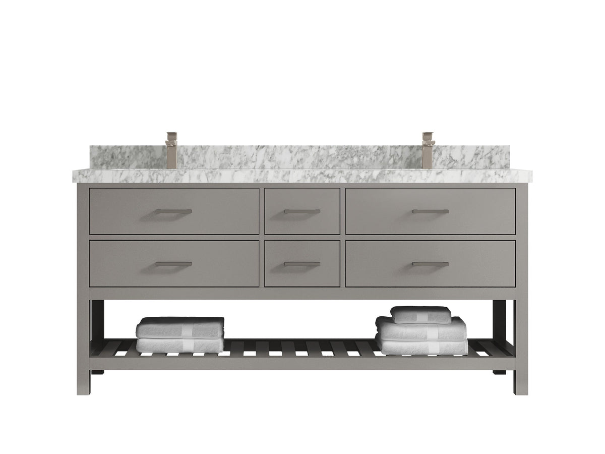 Parker 72 in. W x 22 in. D Double Sink Bathroom Vanity - Willow Bath and Vanity