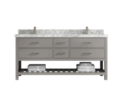 Parker 72 in. W x 22 in. D Double Sink Bathroom Vanity - photo 8