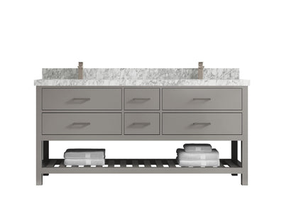 Parker 72 in. W x 22 in. D Double Sink Bathroom Vanity - Willow Bath and Vanity