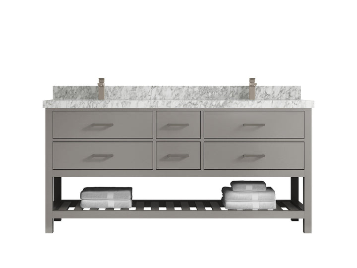 Parker 72 in. W x 22 in. D Double Sink Bathroom Vanity - photo 8