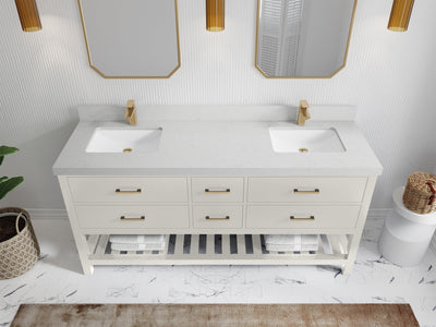 Parker 72 in. W x 22 in. D Double Sink Bathroom Vanity - Willow Bath and Vanity