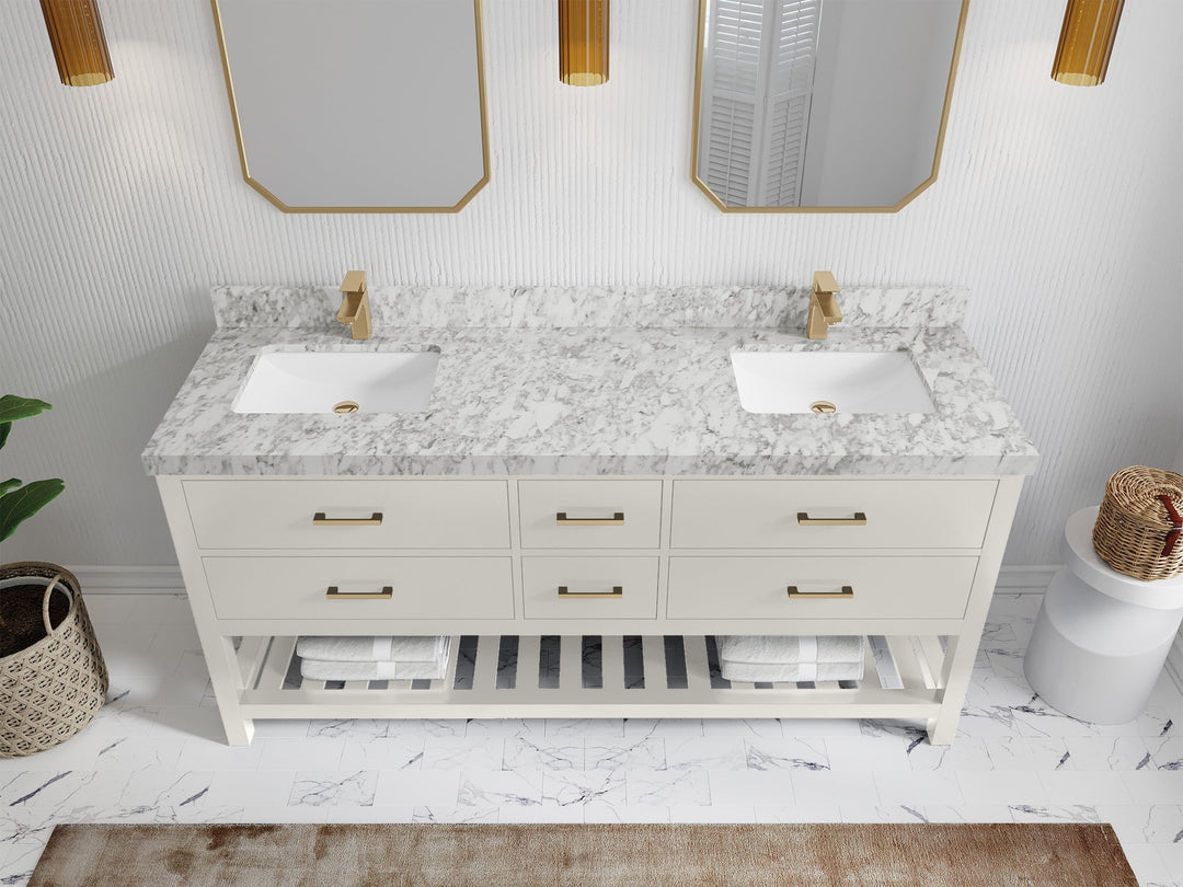 Parker 72 in. W x 22 in. D Double Sink Bathroom Vanity - Willow Bath and Vanity