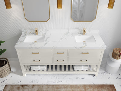 Parker 72 in. W x 22 in. D Double Sink Bathroom Vanity - Willow Bath and Vanity