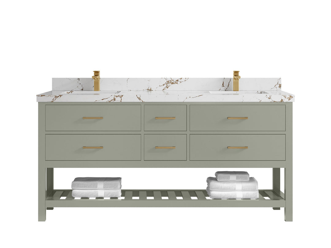 Parker 72 in. W x 22 in. D Double Sink Bathroom Vanity - Willow Bath and Vanity
