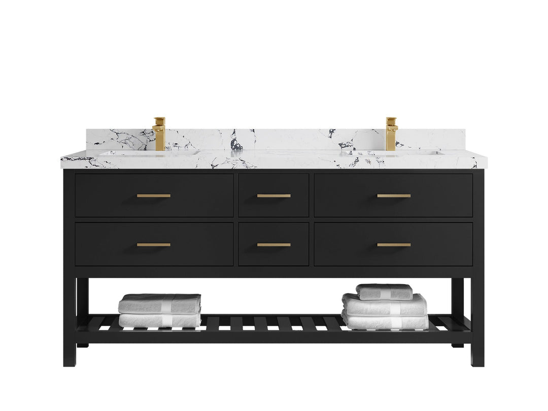 Parker 72 in. W x 22 in. D Double Sink Bathroom Vanity - Willow Bath and Vanity