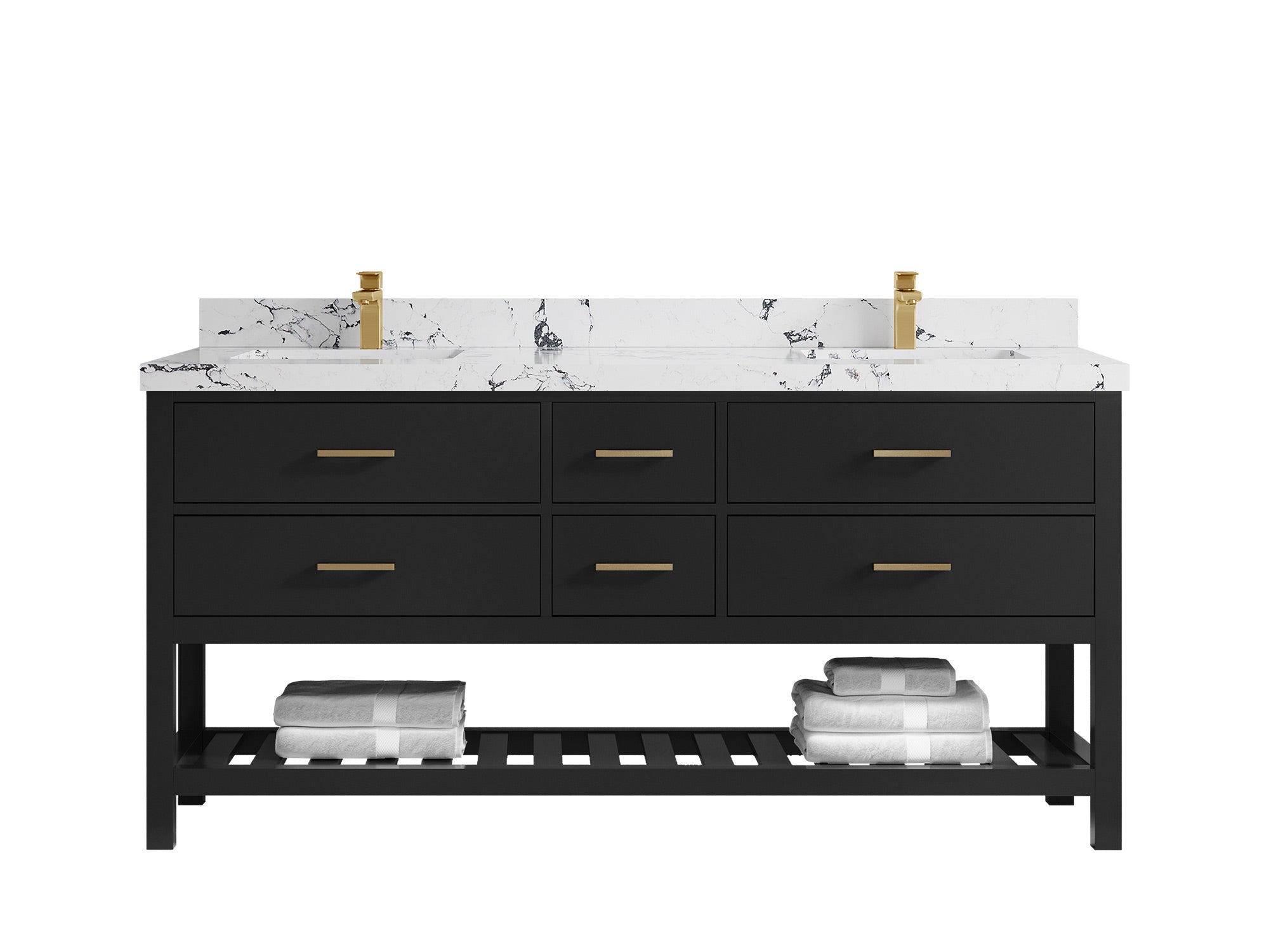 Parker 72 in. W x 22 in. D Double Sink Bathroom Vanity - Willow Bath and Vanity
