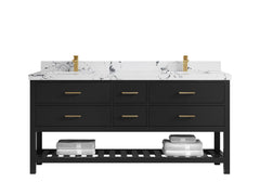 Parker 72 in. W x 22 in. D Double Sink Bathroom Vanity - photo 28