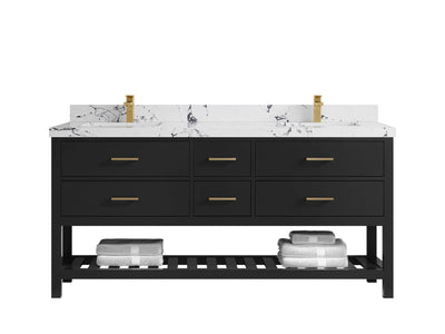 Parker 72 in. W x 22 in. D Double Sink Bathroom Vanity - Willow Bath and Vanity