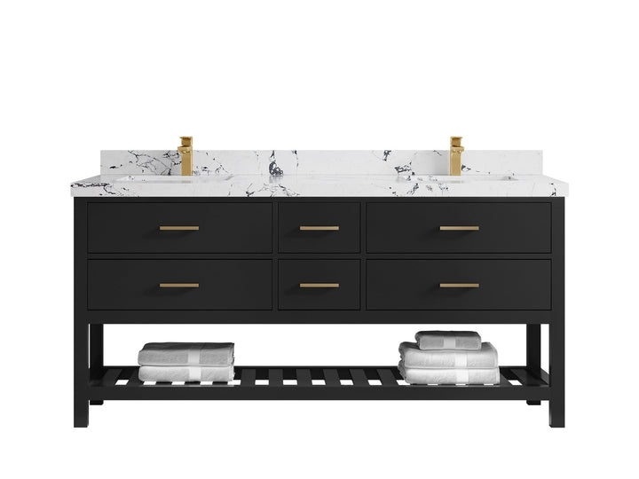 Parker 72 in. W x 22 in. D Double Sink Bathroom Vanity - photo 28