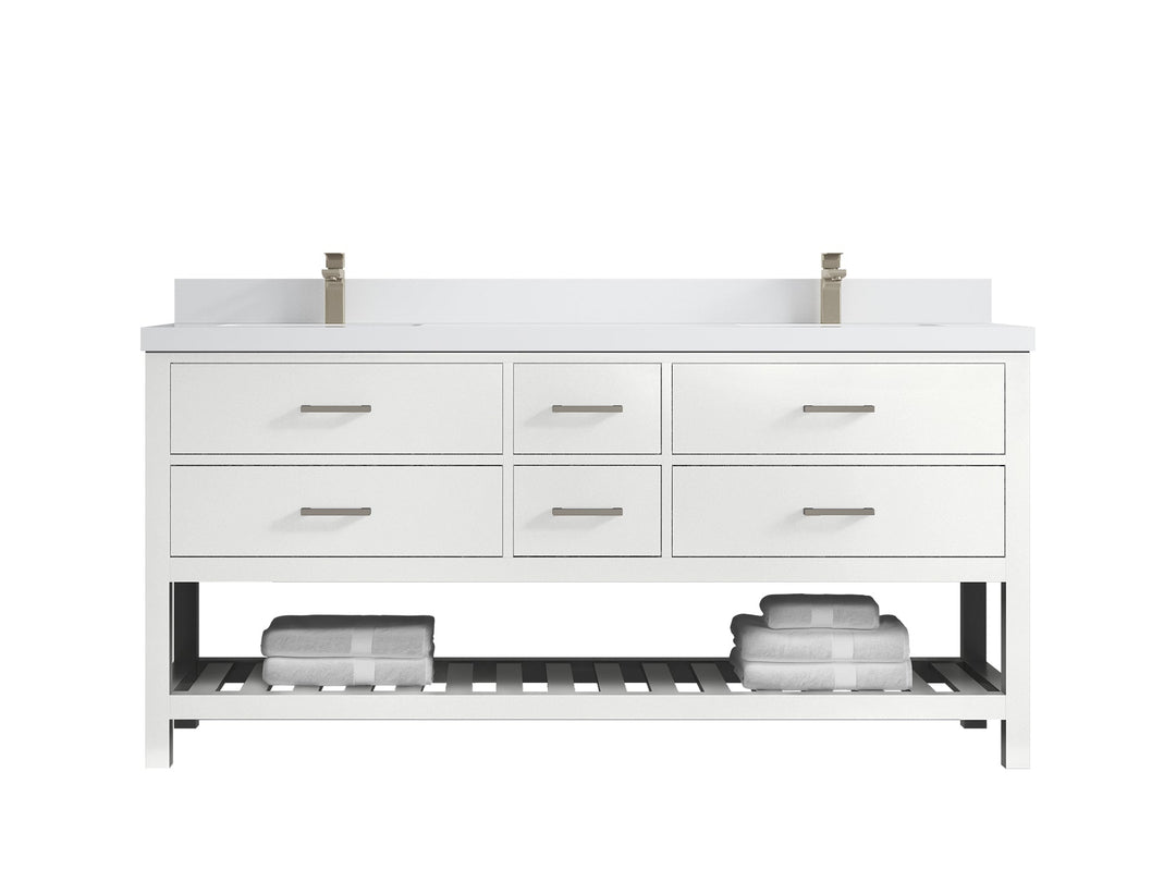 Parker 72 in. W x 22 in. D Double Sink Bathroom Vanity - Willow Bath and Vanity