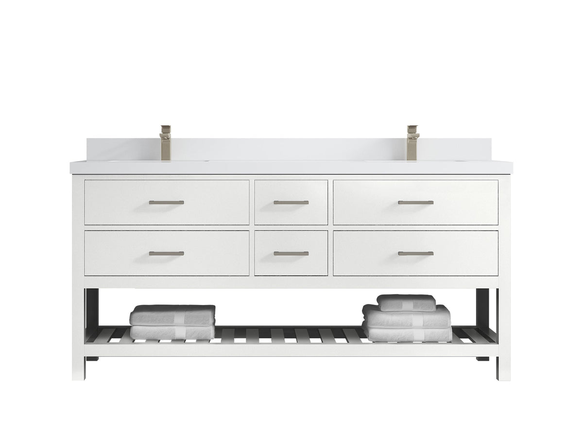 Parker 72 in. W x 22 in. D Double Sink Bathroom Vanity - Willow Bath and Vanity