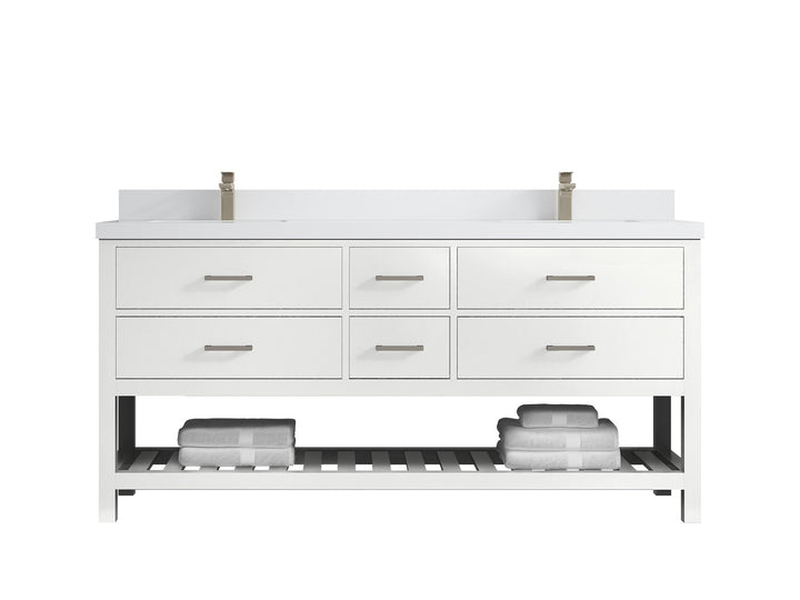 Parker 72 in. W x 22 in. D Double Sink Bathroom Vanity - photo 36