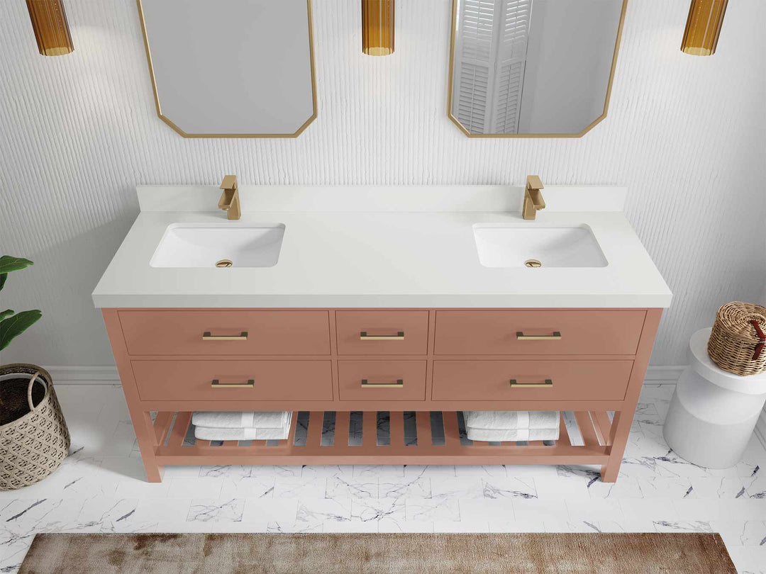 Parker 72 in. W x 22 in. D Double Sink Bathroom Vanity - Willow Bath and Vanity