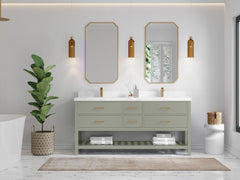 Parker 72 in. W x 22 in. D Double Sink Bathroom Vanity - photo 4