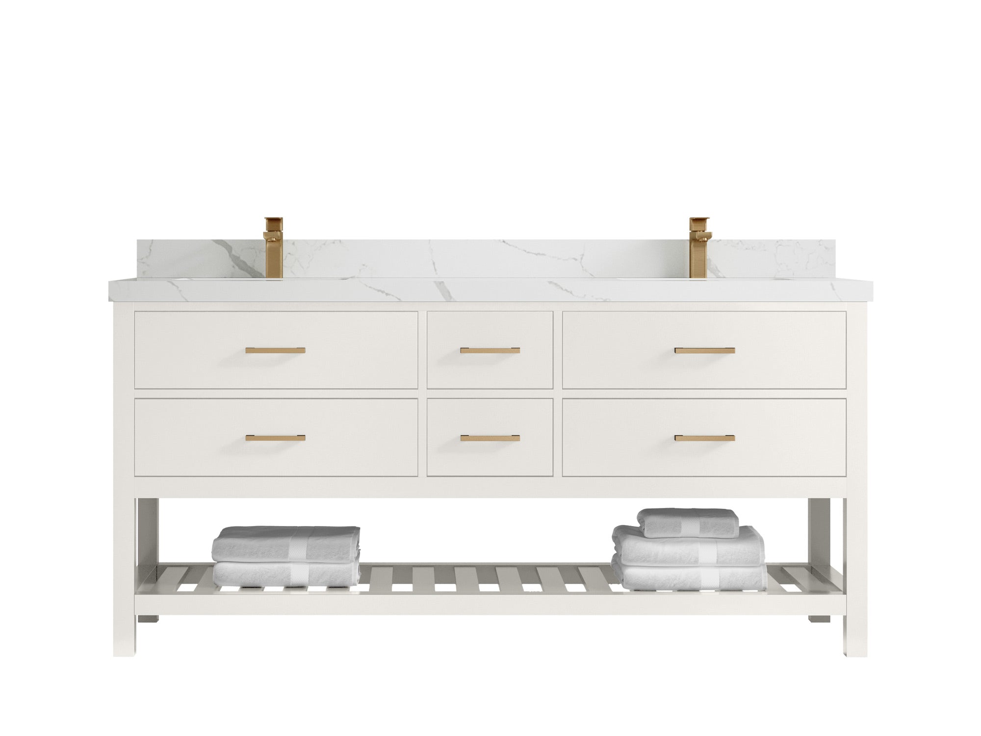 Parker 72 in. W x 22 in. D Double Sink Bathroom Vanity - Willow Bath and Vanity