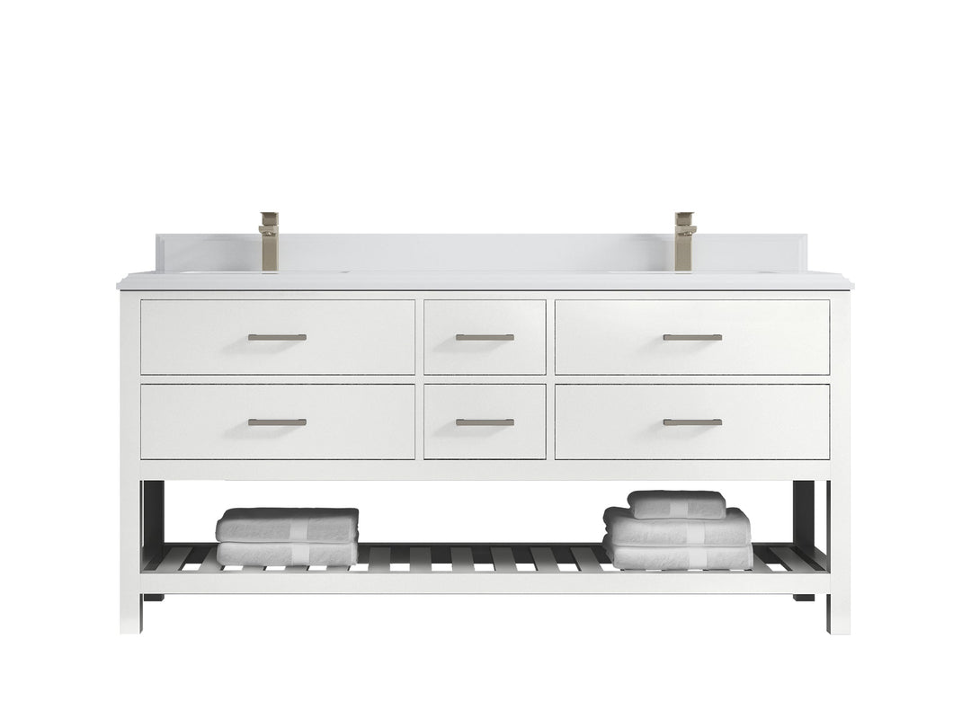 Parker 72 in. W x 22 in. D Double Sink Bathroom Vanity - Willow Bath and Vanity