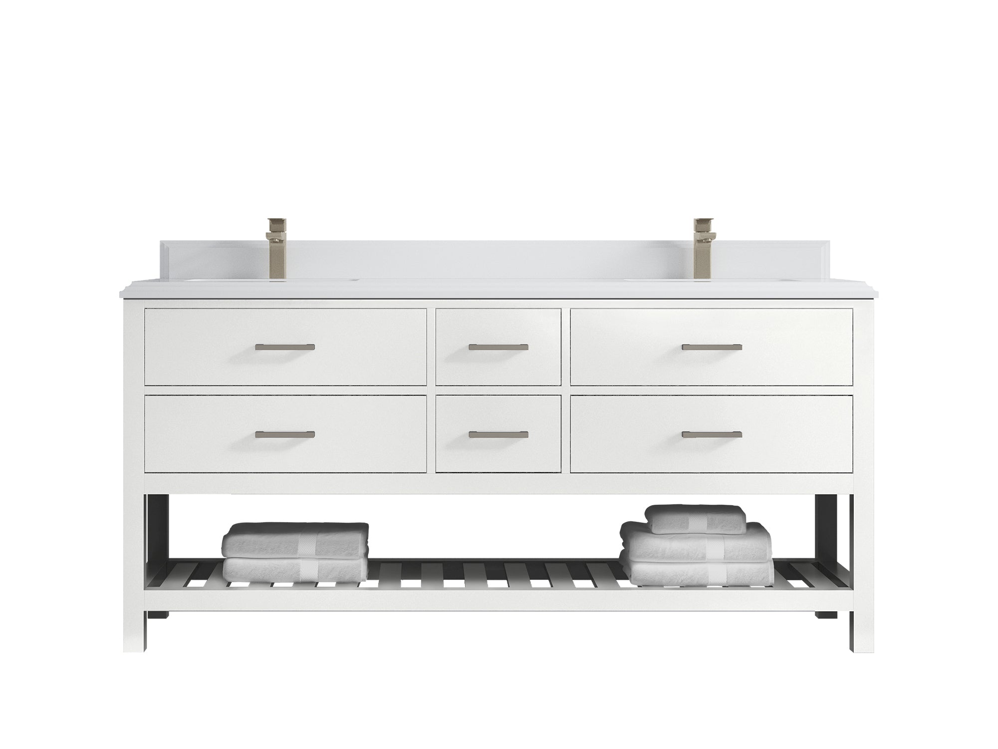 Parker 72 in. W x 22 in. D Double Sink Bathroom Vanity - Willow Bath and Vanity