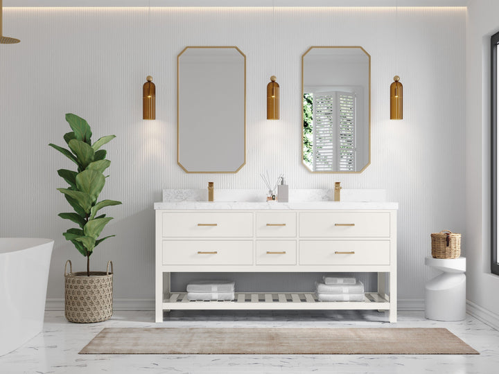 Parker 72 in. W x 22 in. D Double Sink Bathroom Vanity - photo 4