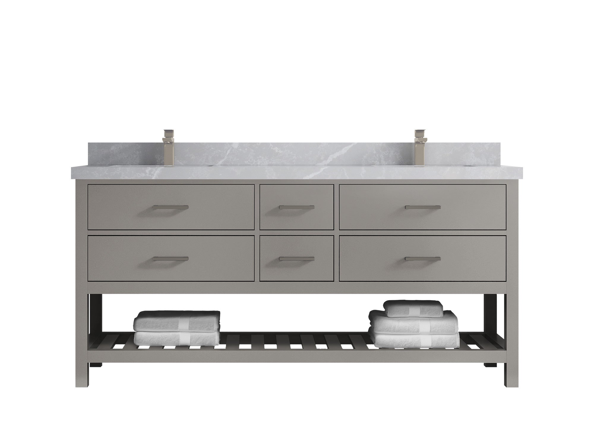 Parker 72 in. W x 22 in. D Double Sink Bathroom Vanity - Willow Bath and Vanity