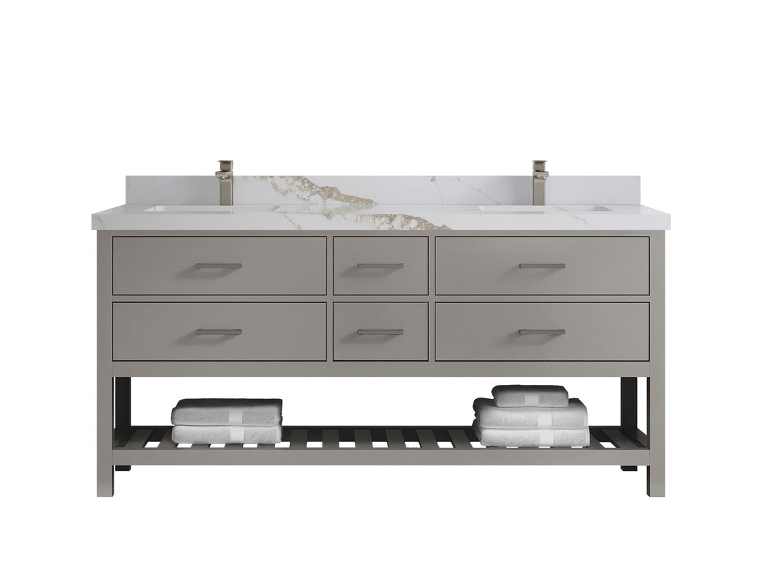 Parker 72 in. W x 22 in. D Double Sink Bathroom Vanity - Willow Bath and Vanity