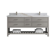 Parker 72 in. W x 22 in. D Double Sink Bathroom Vanity - photo 14