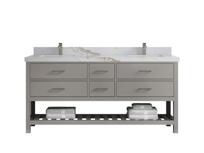 Parker 72 in. W x 22 in. D Double Sink Bathroom Vanity - Willow Bath and Vanity