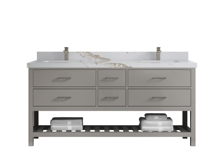 Parker 72 in. W x 22 in. D Double Sink Bathroom Vanity - photo 14