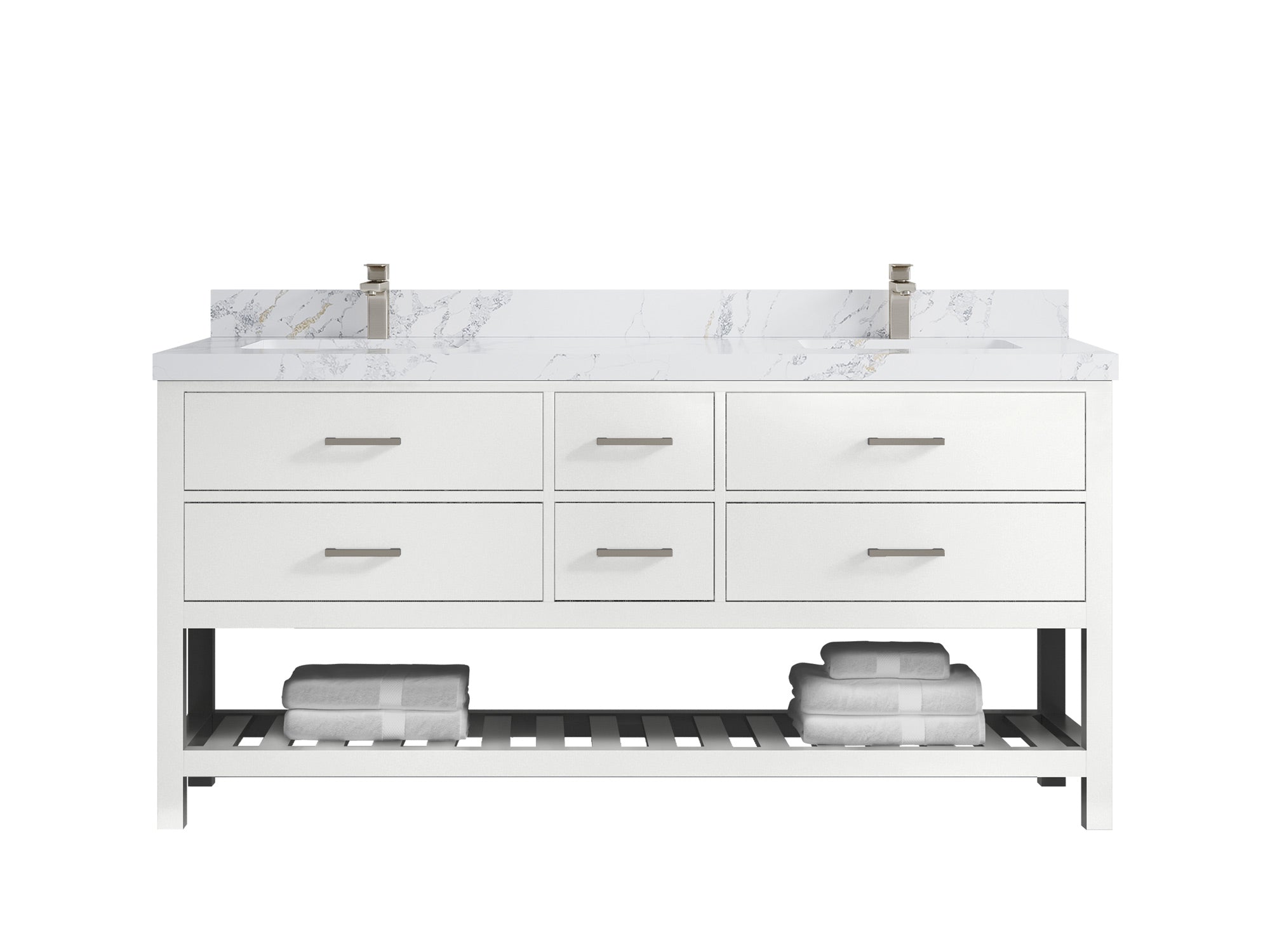 Parker 72 in. W x 22 in. D Double Sink Bathroom Vanity - Willow Bath and Vanity