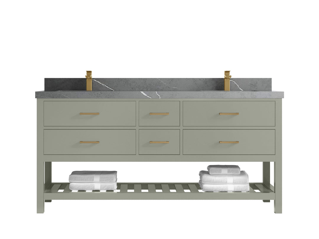 Parker 72 in. W x 22 in. D Double Sink Bathroom Vanity - Willow Bath and Vanity