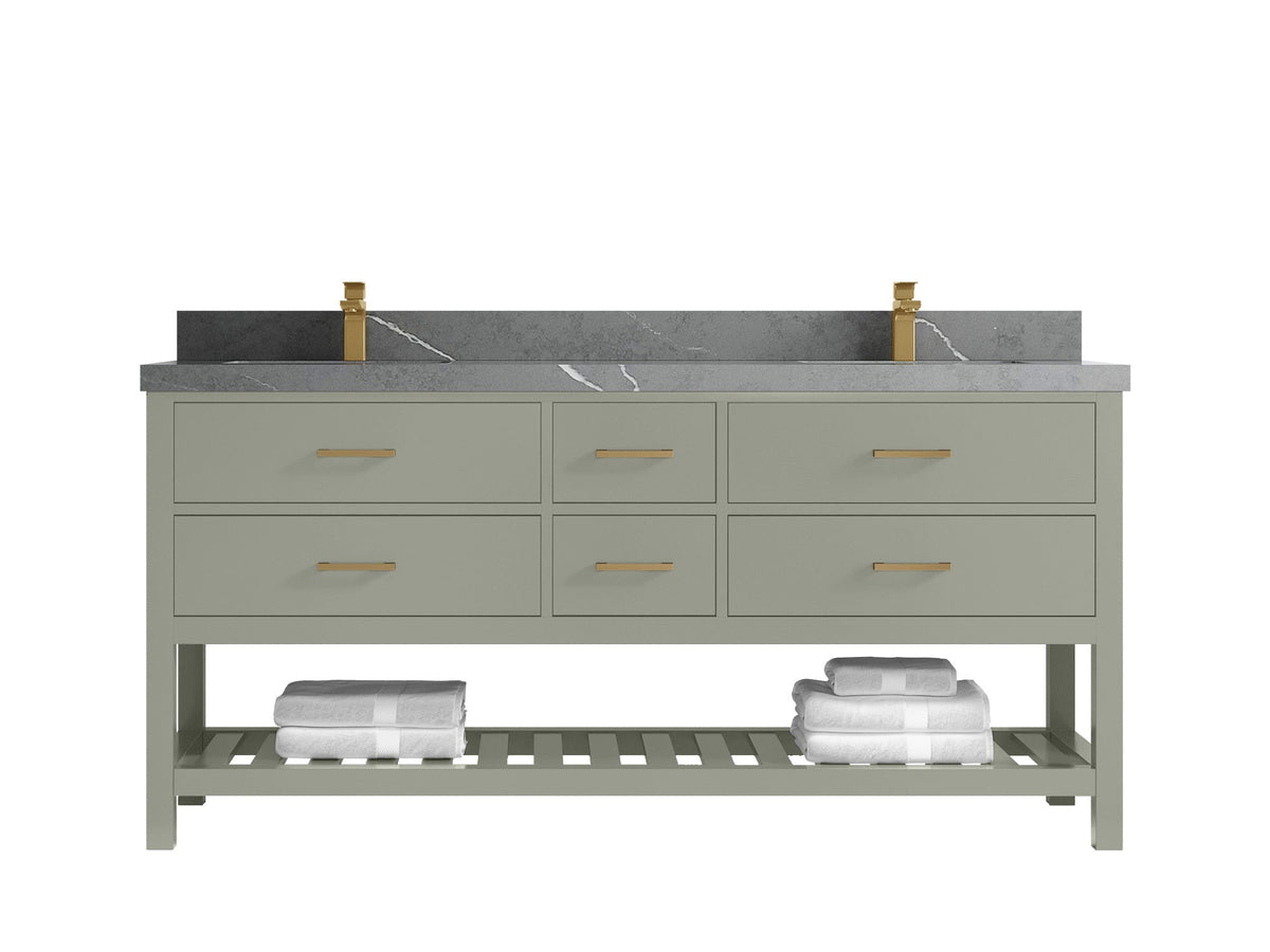 Parker 72 in. W x 22 in. D Double Sink Bathroom Vanity - Willow Bath and Vanity