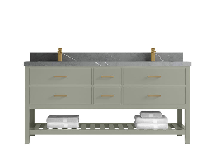 Parker 72 in. W x 22 in. D Double Sink Bathroom Vanity - photo 28