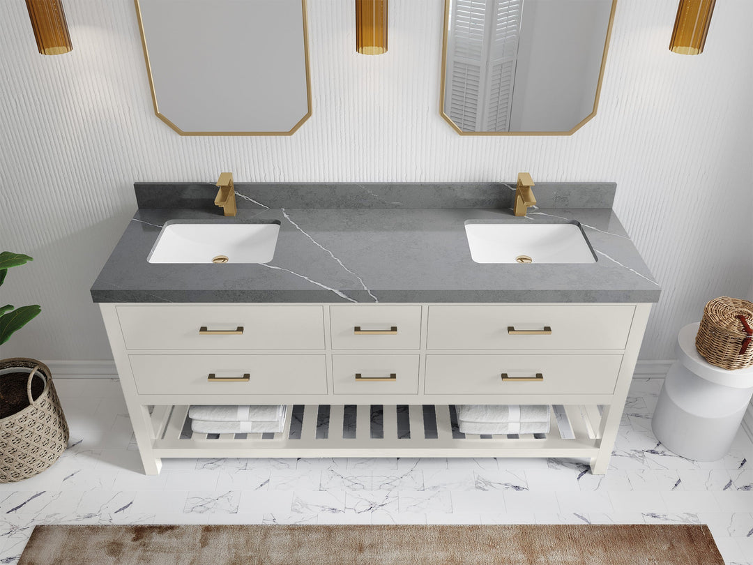 Parker 72 in. W x 22 in. D Double Sink Bathroom Vanity - Willow Bath and Vanity