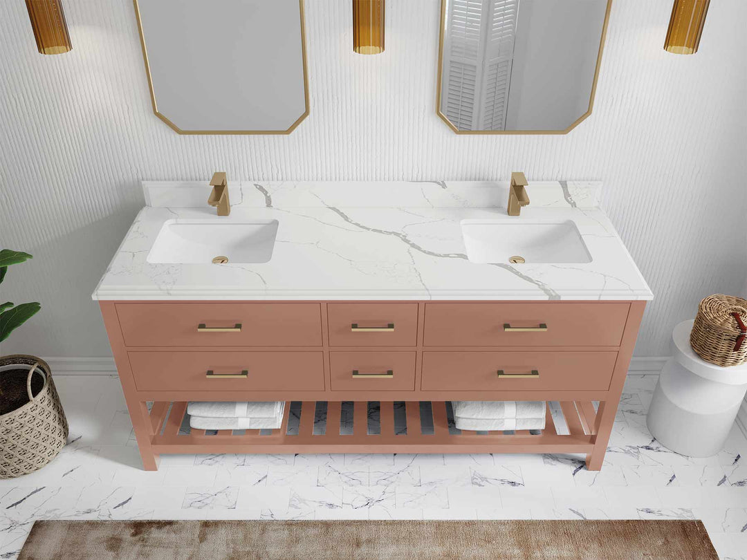 Parker 72 in. W x 22 in. D Double Sink Bathroom Vanity - Willow Bath and Vanity
