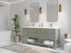 Parker 72 in. W x 22 in. D Double Sink Bathroom Vanity - photo 2
