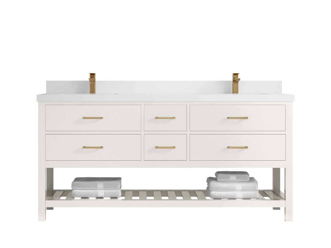 Parker 72 in. W x 22 in. D Double Sink Bathroom Vanity - Willow Bath and Vanity
